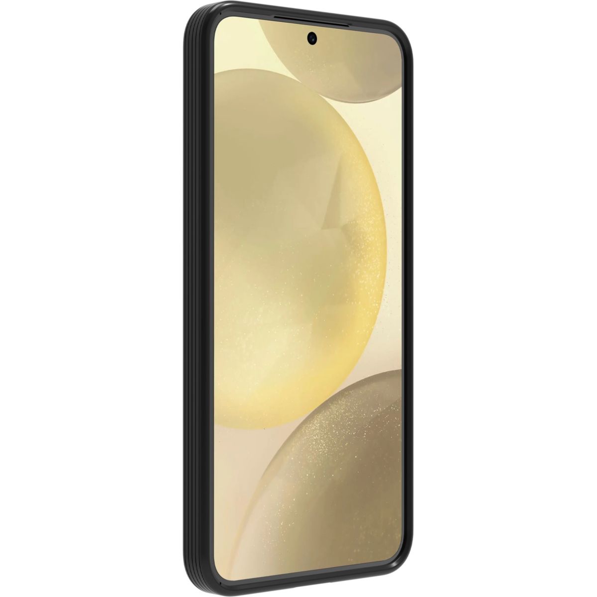 Coque Samsung S25+ - Noir couleur unique, ADEQWAT
