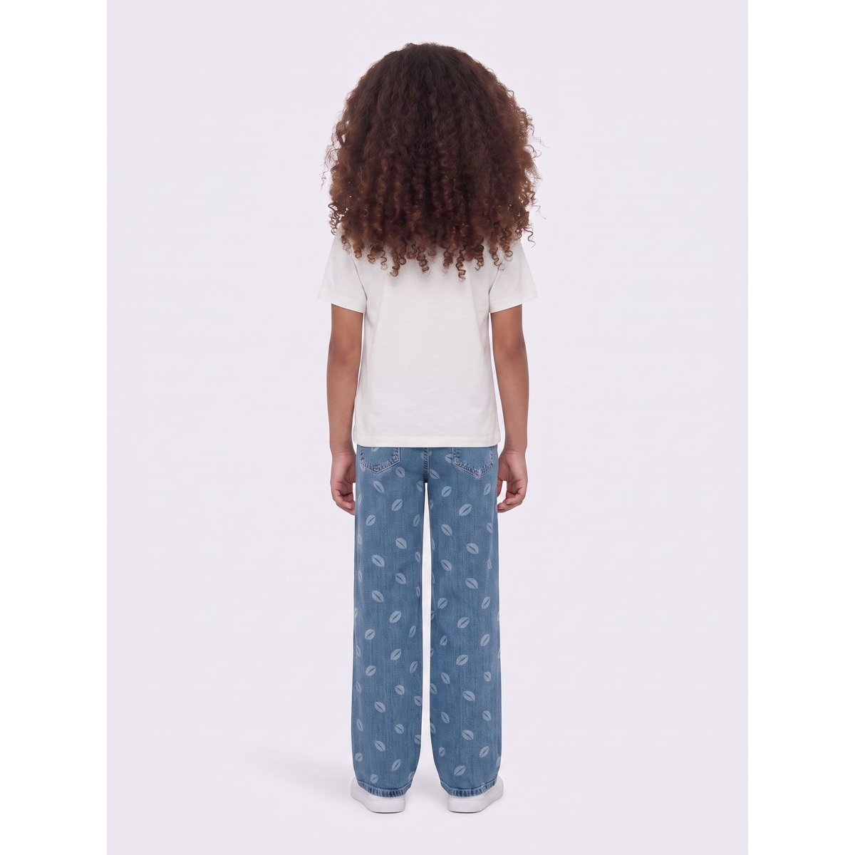 Jean À Jambe Large medium blue denim, KIDS ONLY