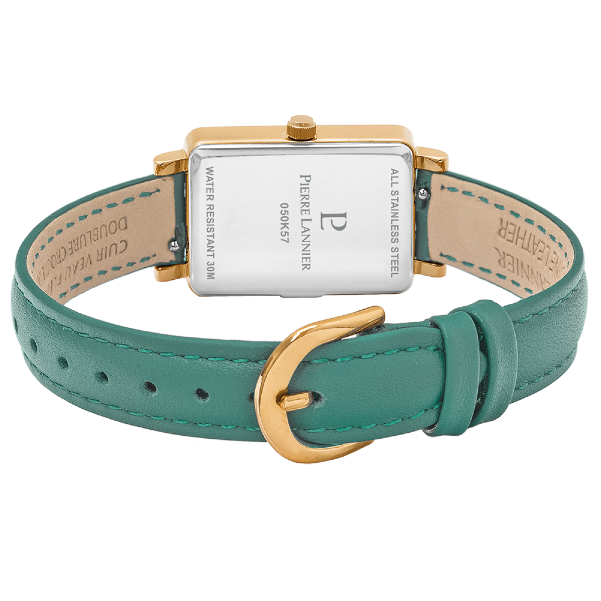 Montre Analogique  ARIANE doré vert vert, PIERRE LANNIER