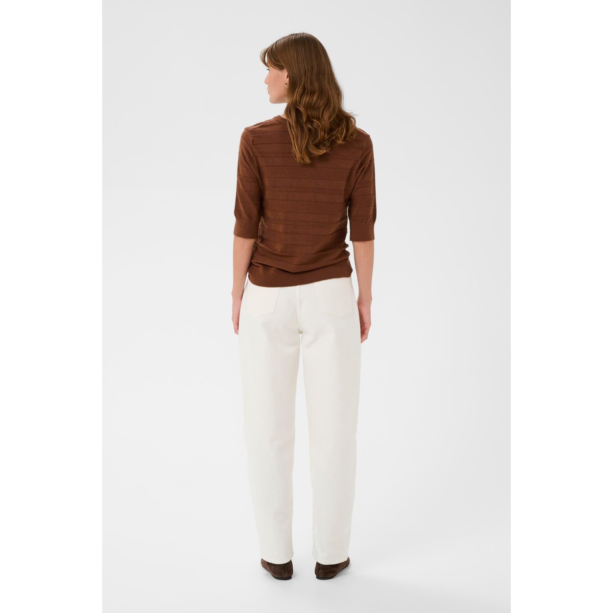 Cardigan à tricot marron cappucino, SOAKED IN LUXURY
