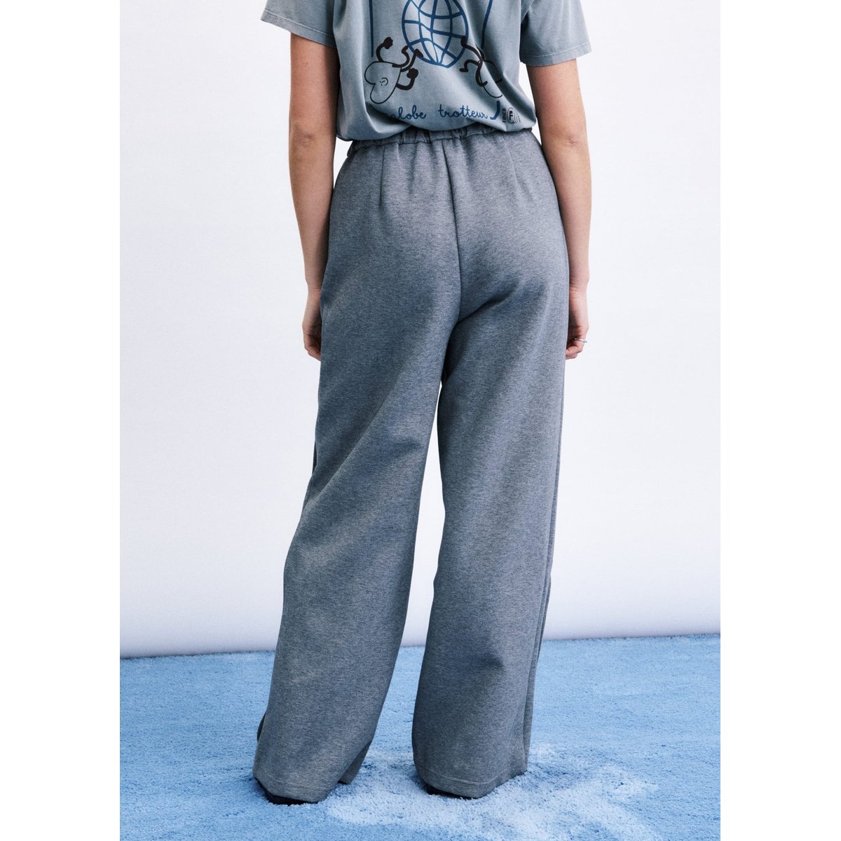 Pantalon Koya en coton KOYA gris, FRNCH