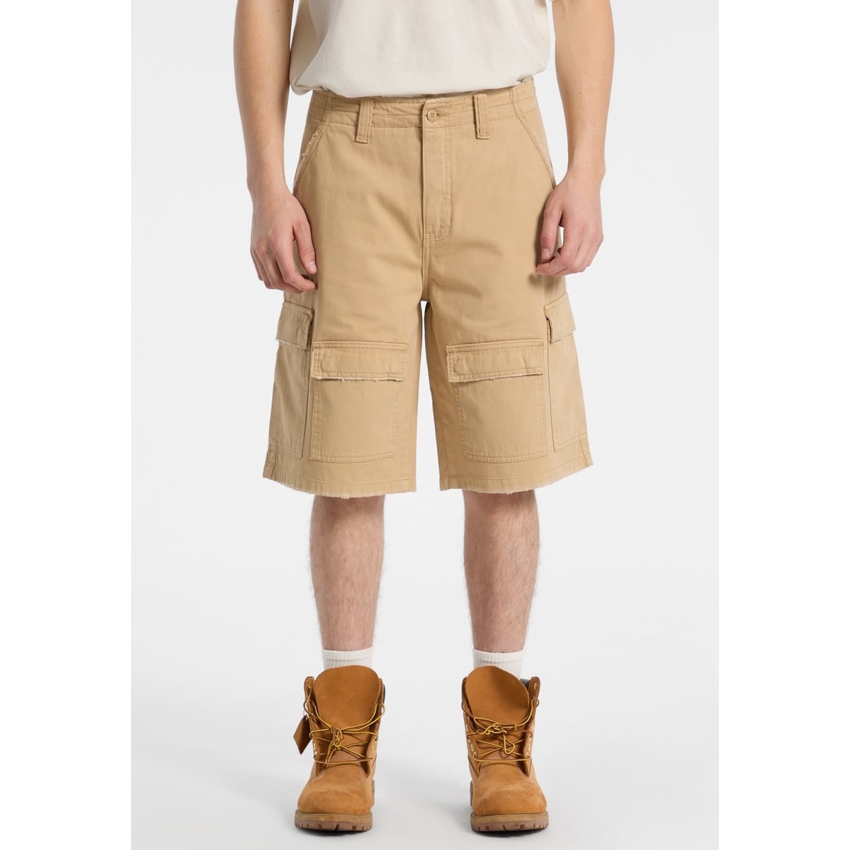 Short Cargo En Twill marron, GUESS