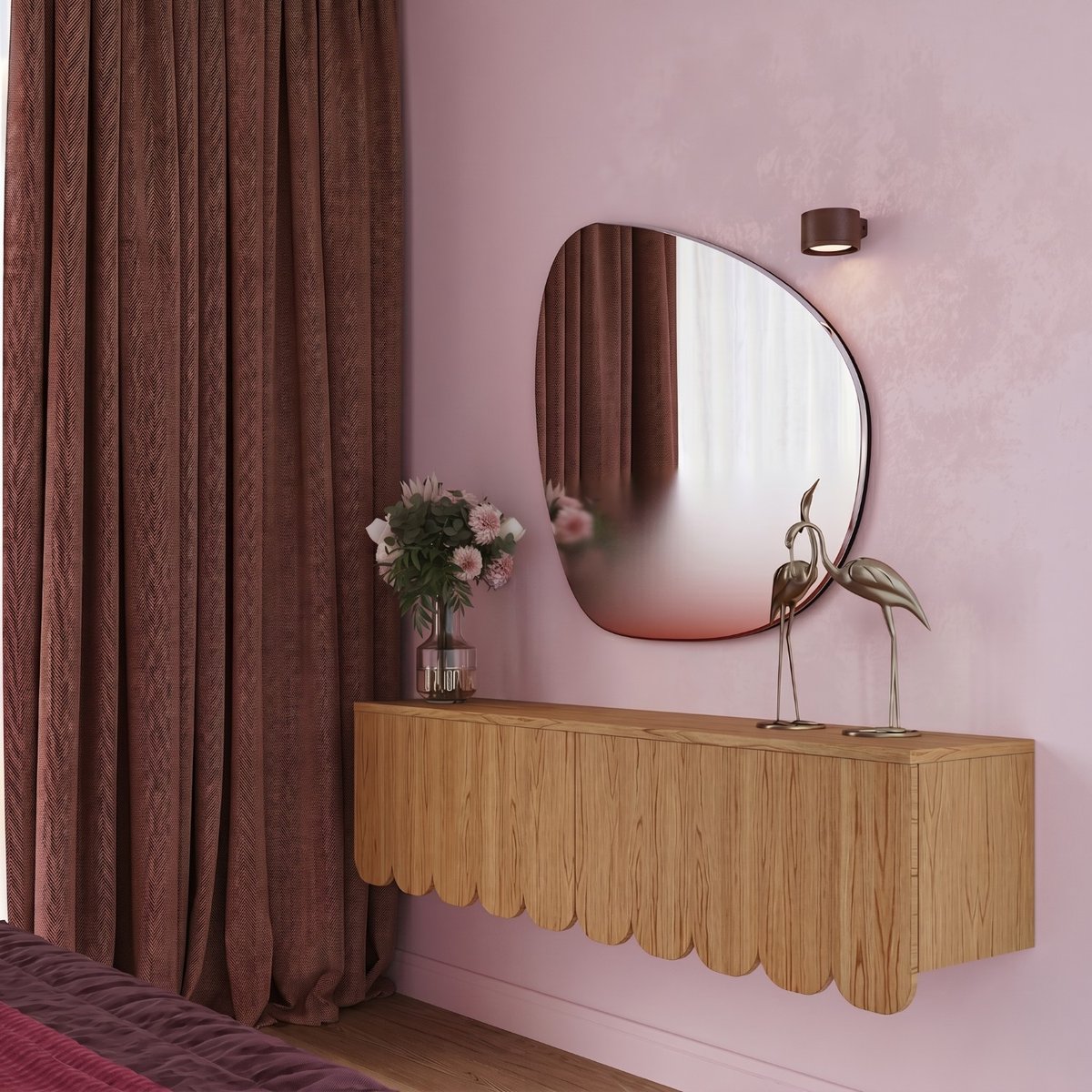 Applique murale Aluminium Marron Gx53 1 MODO marron, EDEN