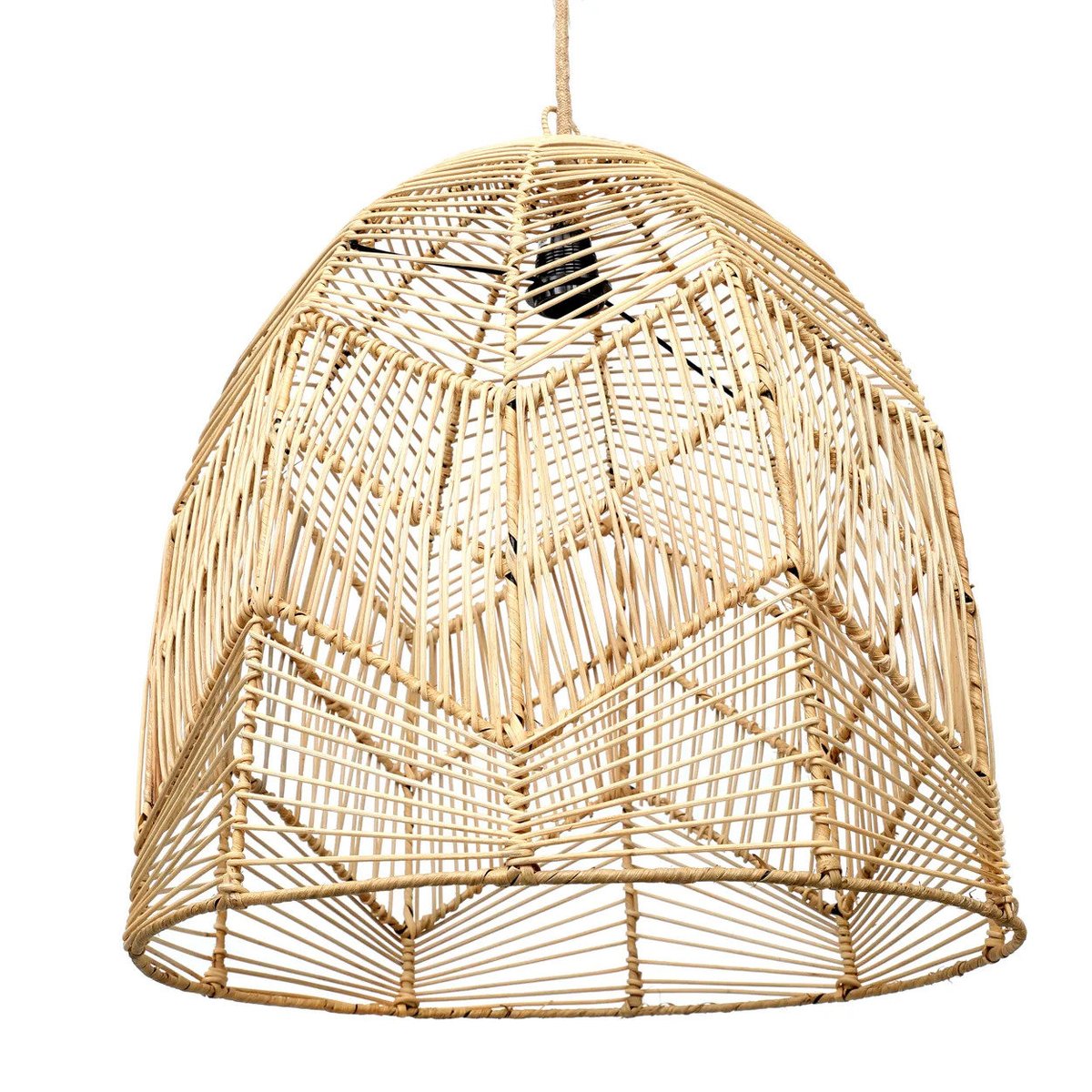 Suspension en rotin BALA beige, BAZAR BIZAR