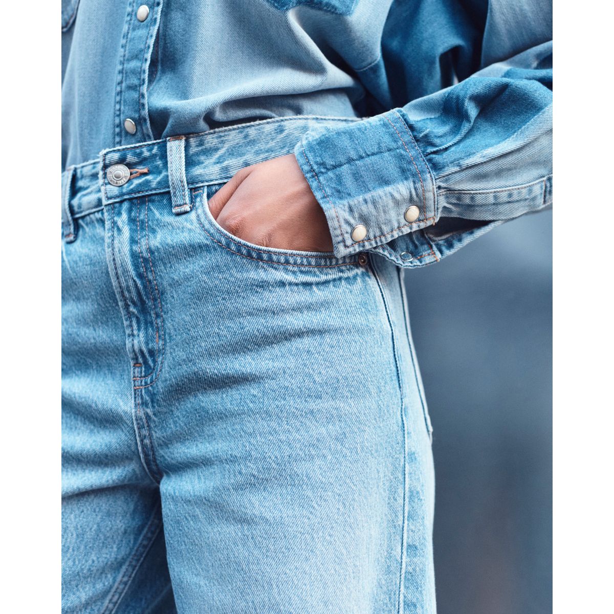 Jean large bleu moyen, NEXT