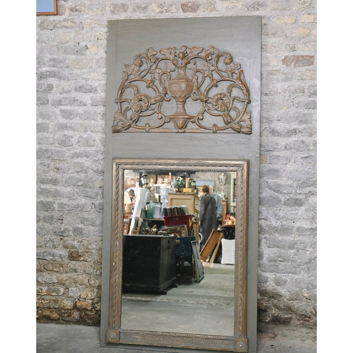Miroir trumeau Georges N°1412 - Bon état gris, DEBONGOUT