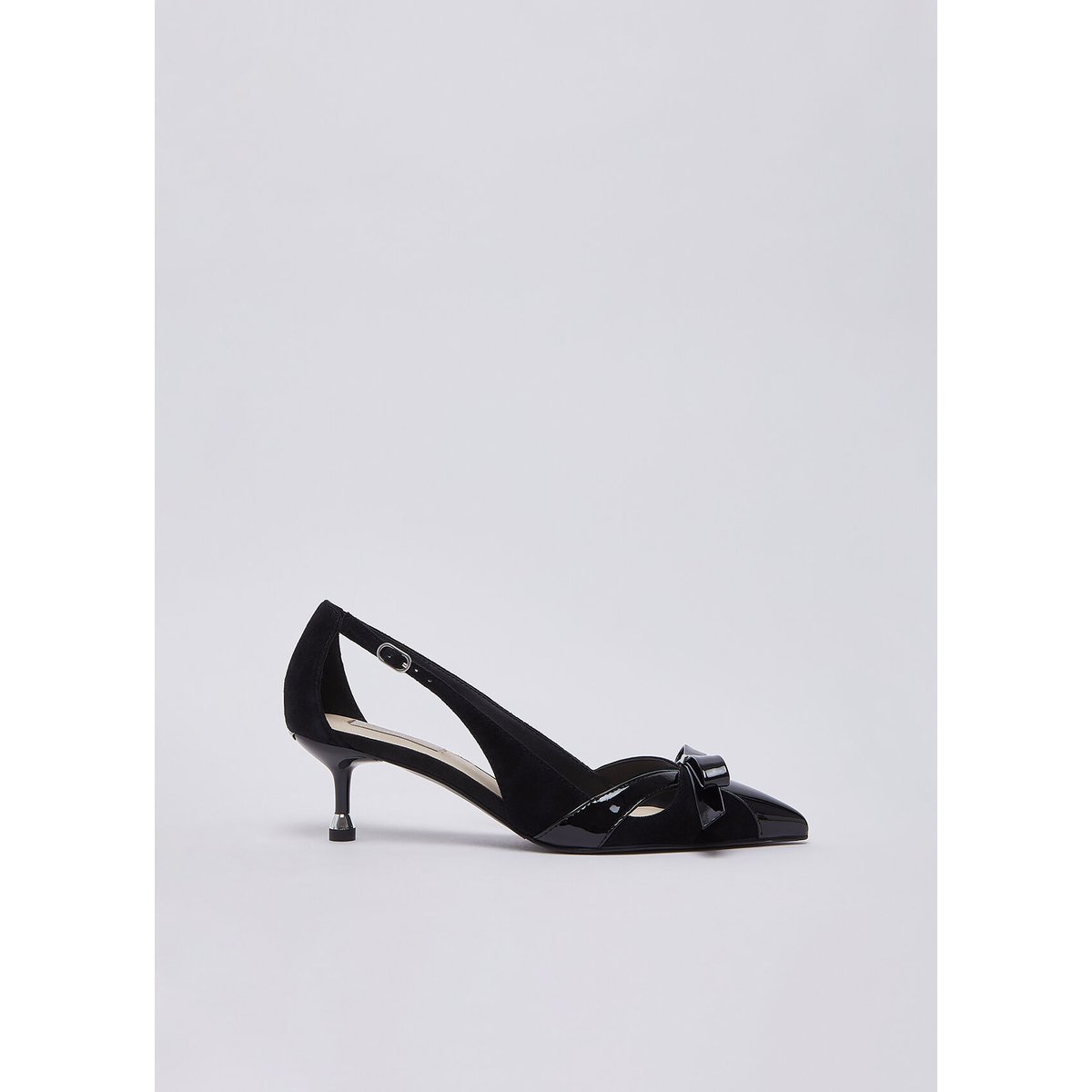 Escarpins en daim avec découpes noir, LIU JO