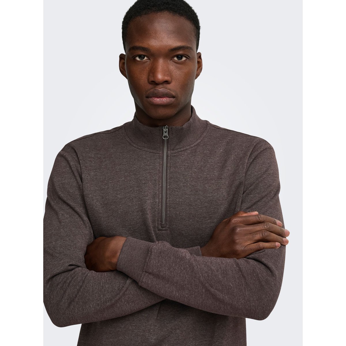 Sweat-Shirt marron - coffee bean 1, ONLY & SONS