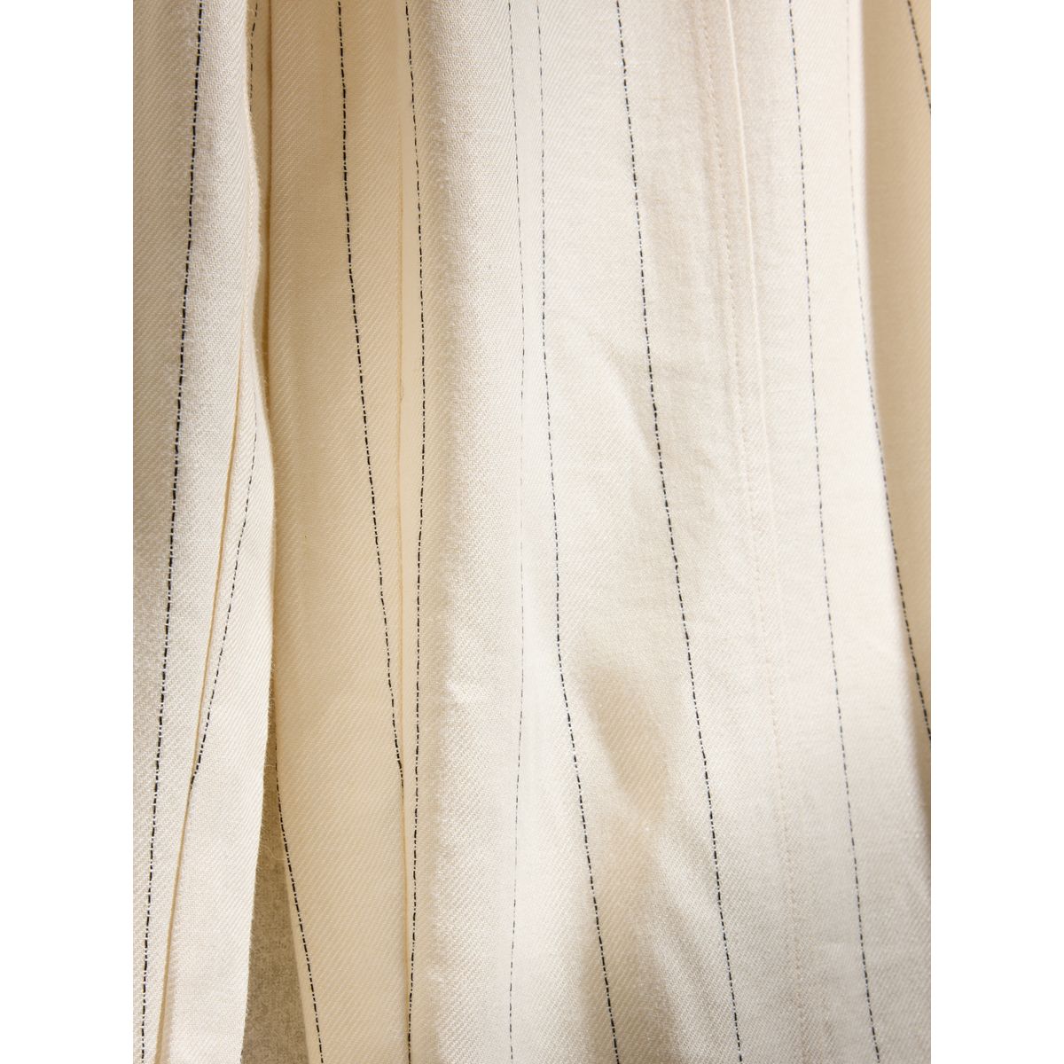 Pantalon d’intérieur en lin mélangé rayure crème, NEXT