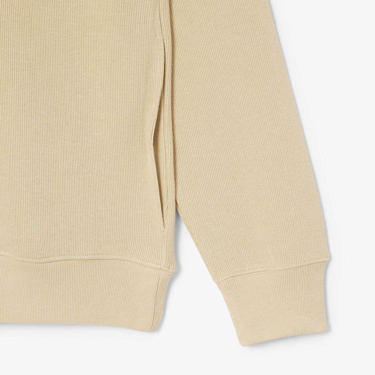 Felpa con mezza cerniera al collo Lacoste Sport beige, LACOSTE