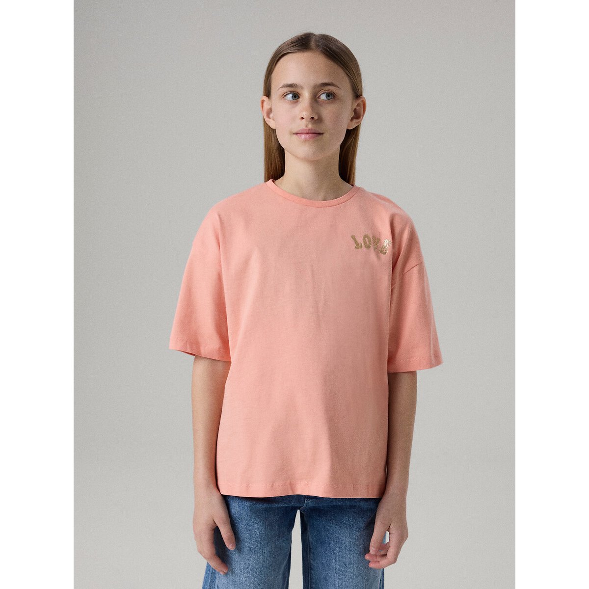 T-shirt met korte mouwen koraal, NAME IT