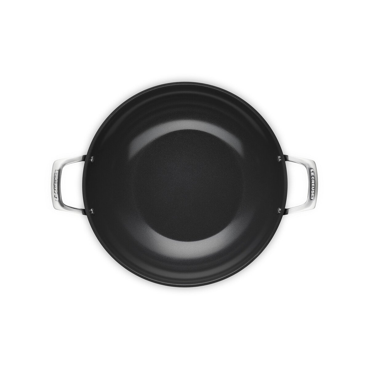 Wok Essentielle en céramique noir, LE CREUSET