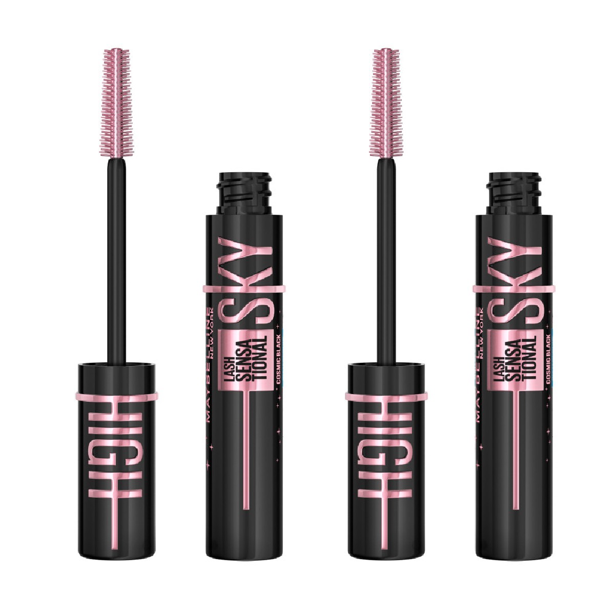 Lot de 2 Mascaras Volume et Longueur Illimitée cosmic black, MAYBELLINE NEW YORK