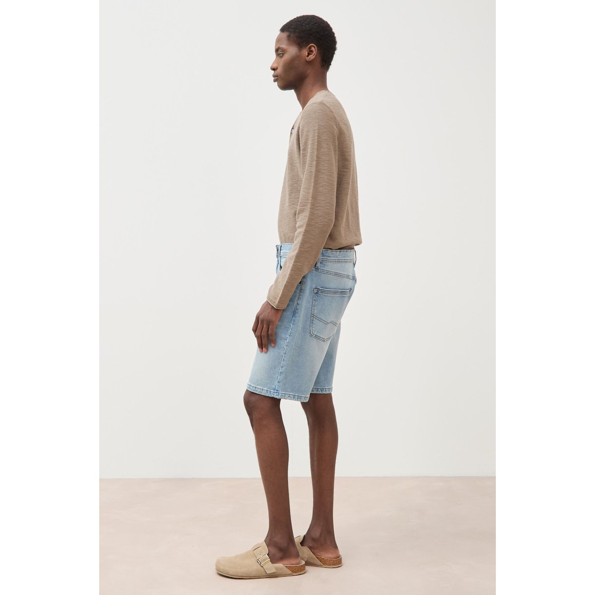 Bermuda en jeans denim bleach, BONOBO