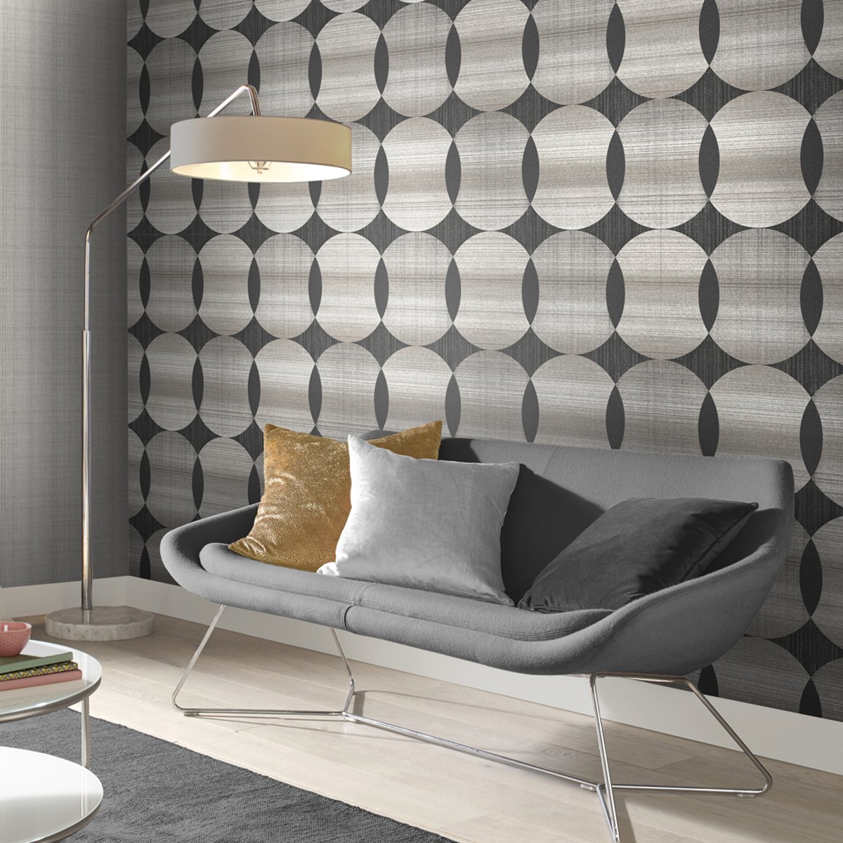 Papier peint Tramonto Natural gris, GRAHAM ET BROWN