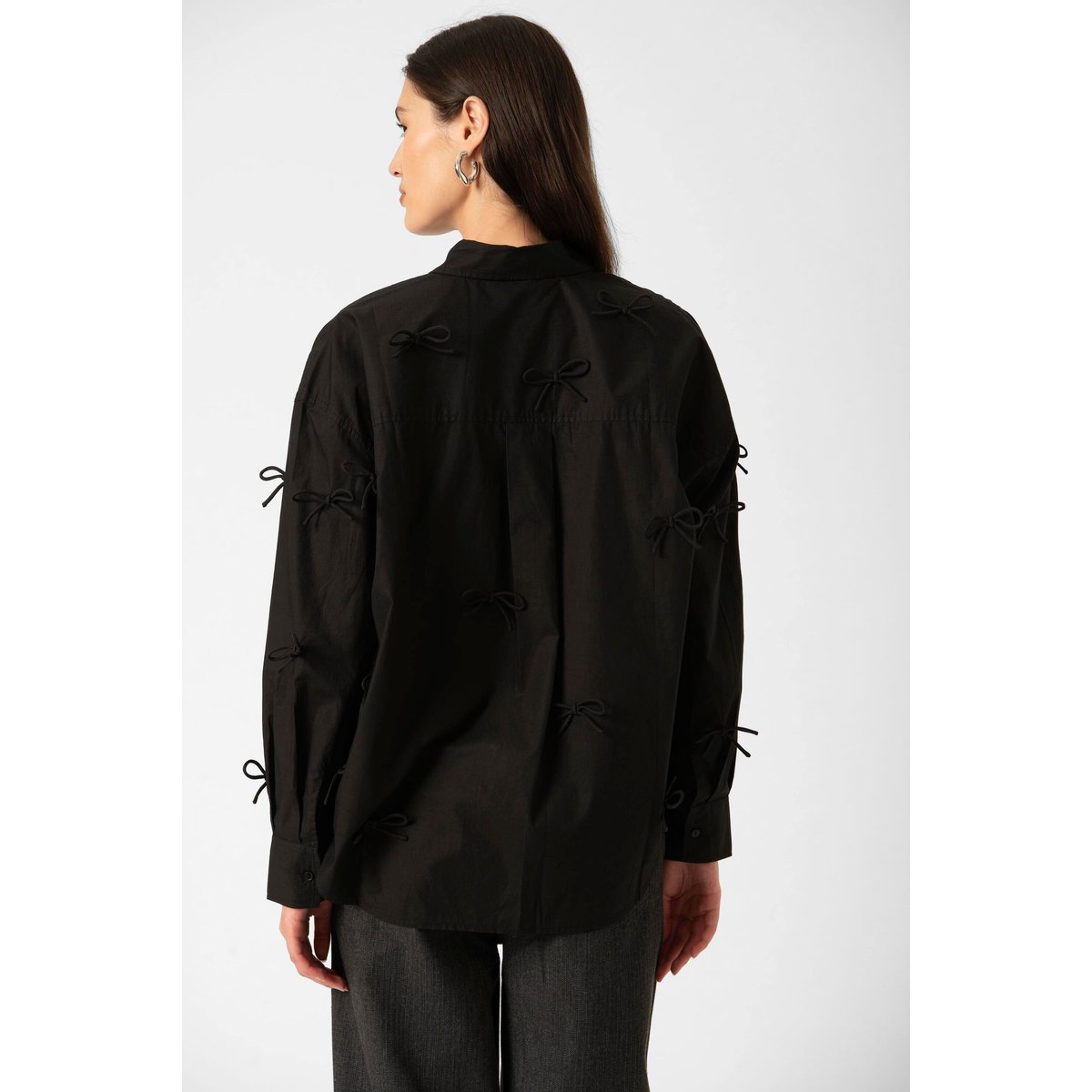 Chemise à manches longues noir, SOAKED IN LUXURY
