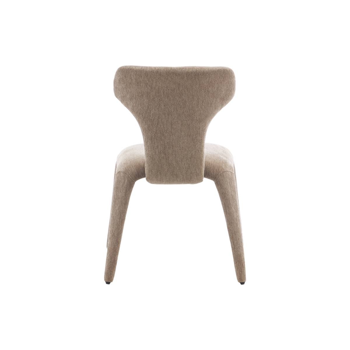 Lot de 2 chaises en tissu EYNA beige, MADE IN MEUBLES
