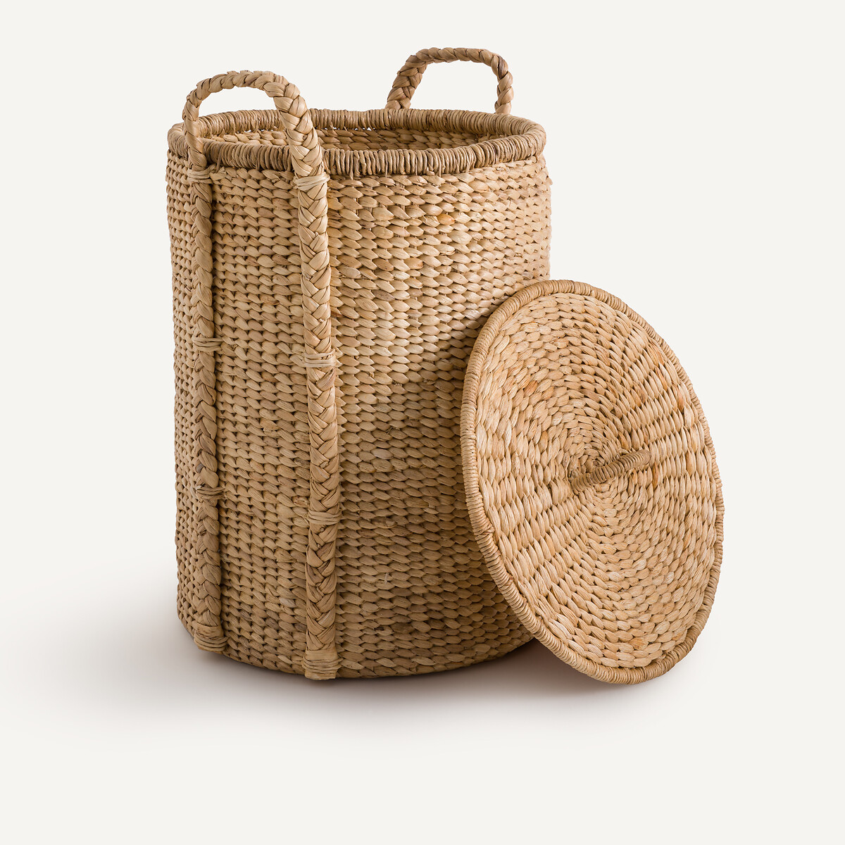 Panier rond à couvercle jacinthe d'eau H60 cm,Tima naturel, AM.PM