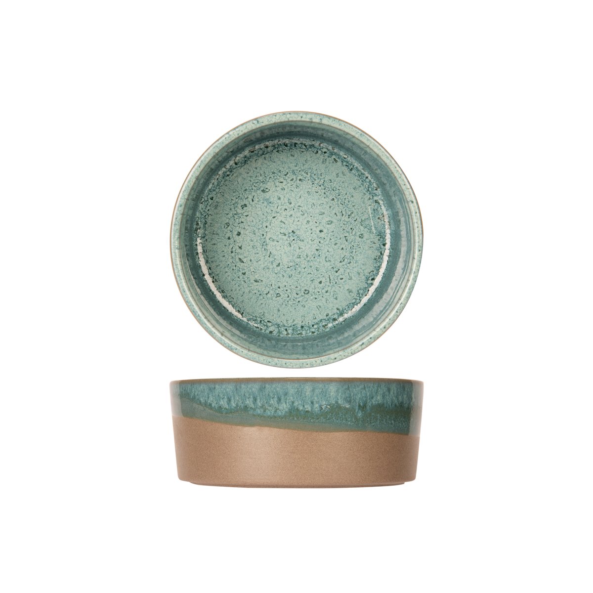 Lot de 6 Coupelles en grès, BASALT bleu vert, COSY&TRENDY