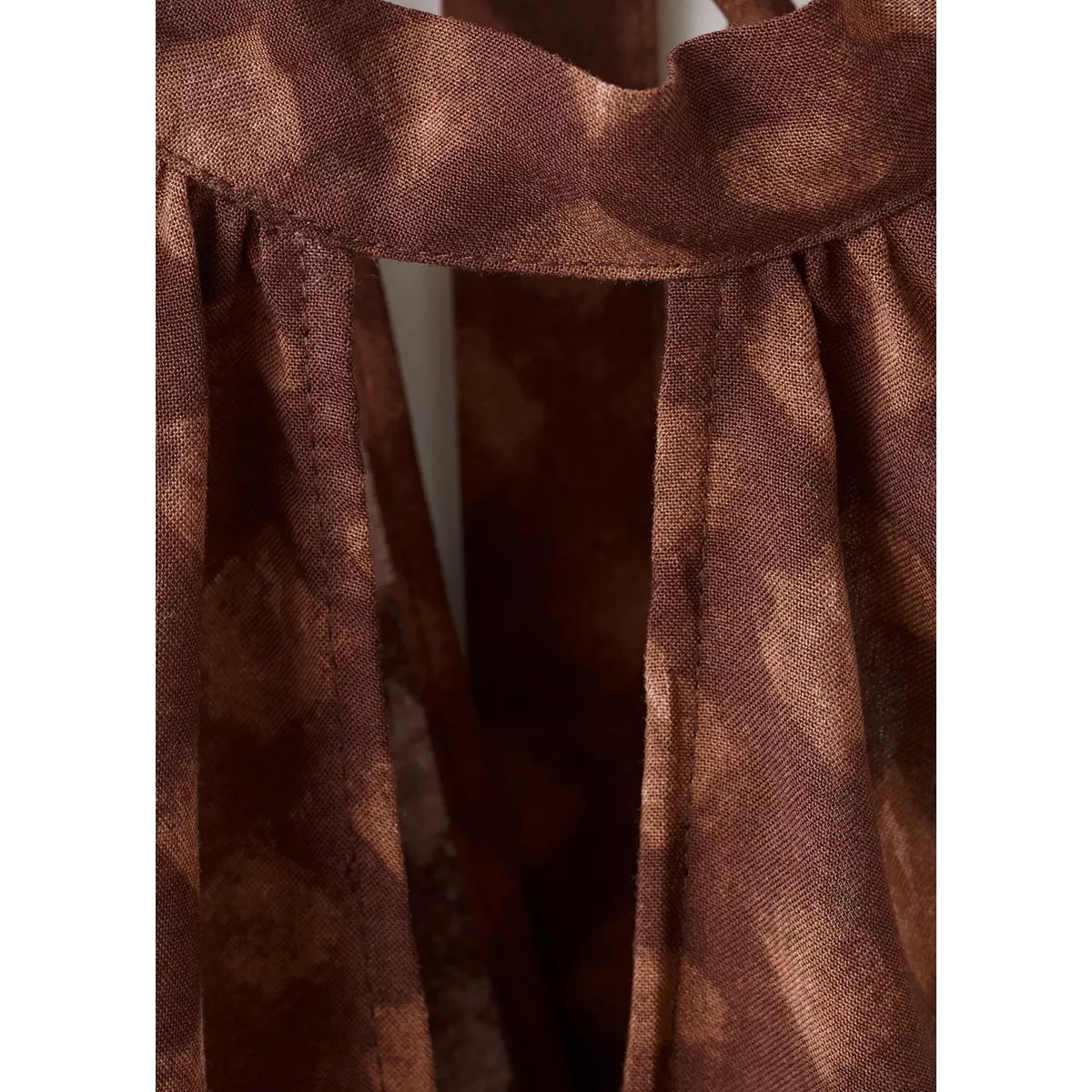 Top halter imprimé rouge-orangé, MANGO TEEN