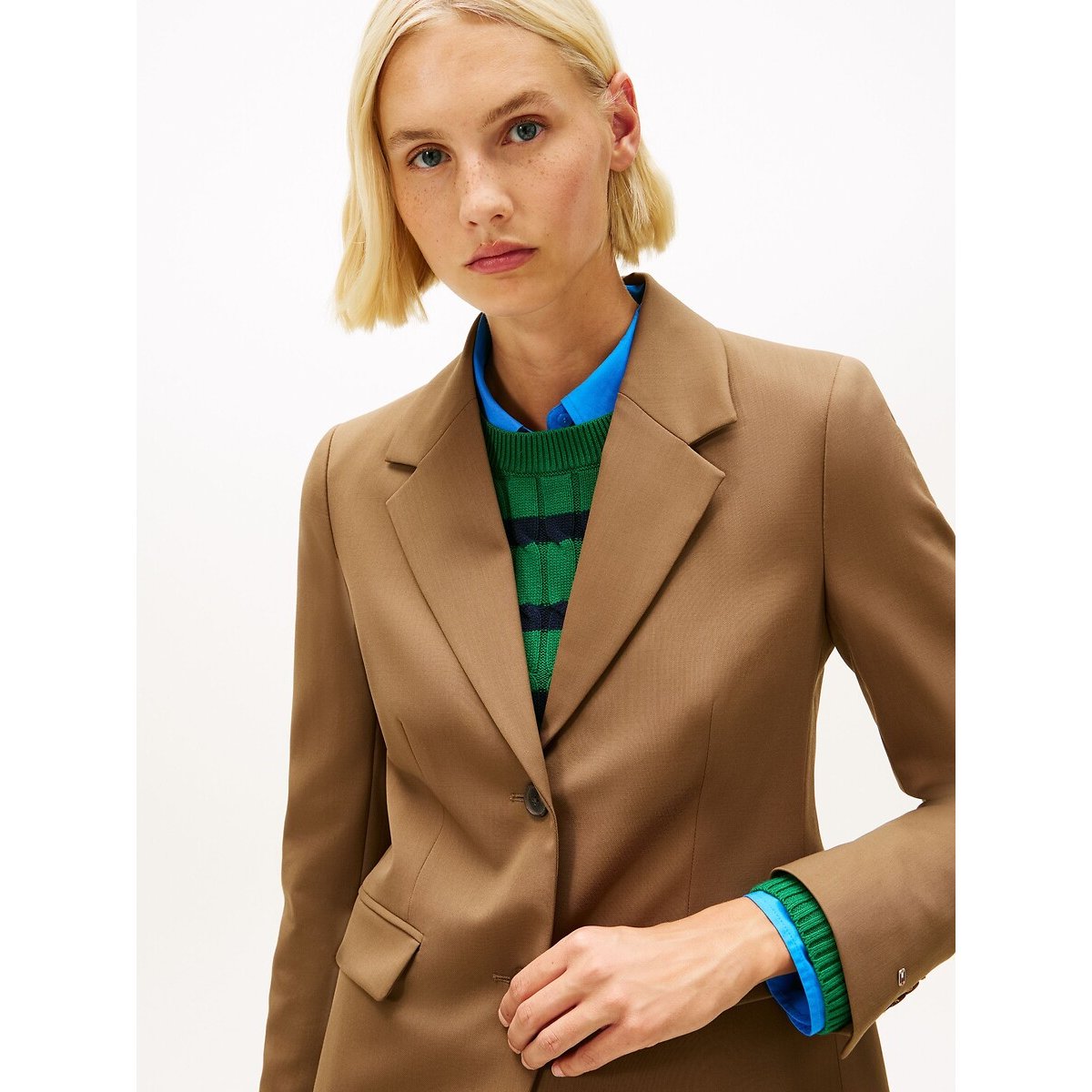 Veste blazer taupe, TOMMY HILFIGER