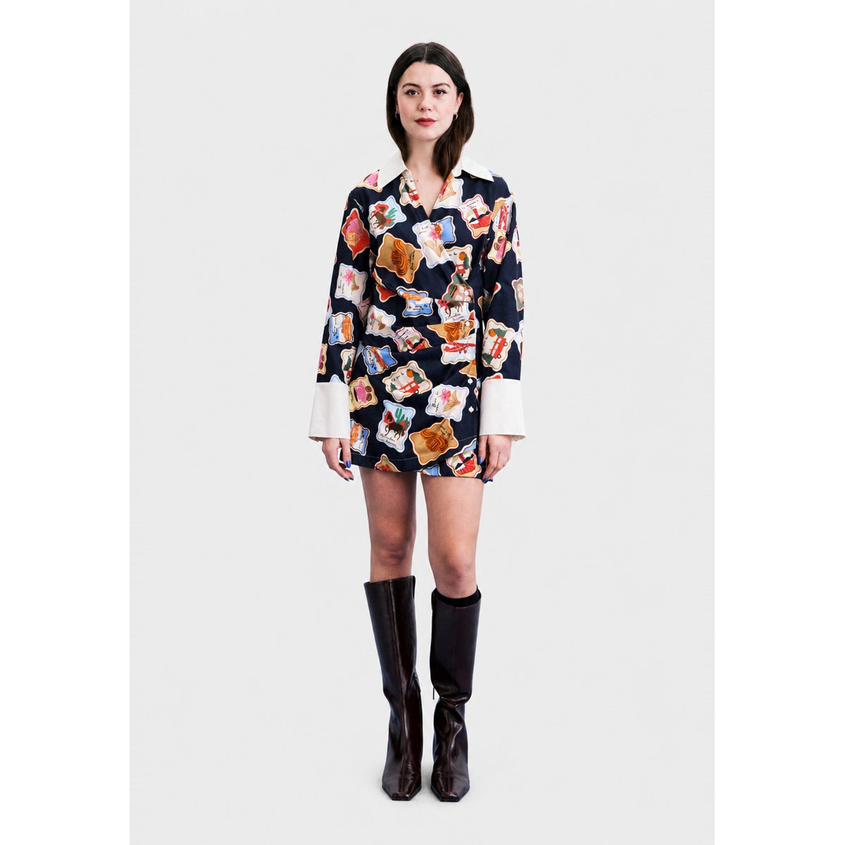 Robe Whitby en coton WHITBY timbres, FRNCH