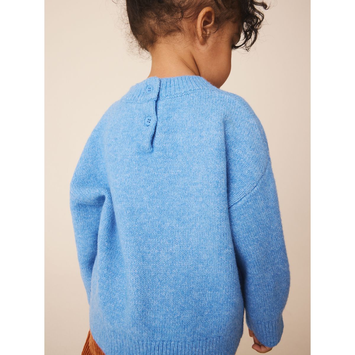 Pull coupe carrée bleu, NEXT