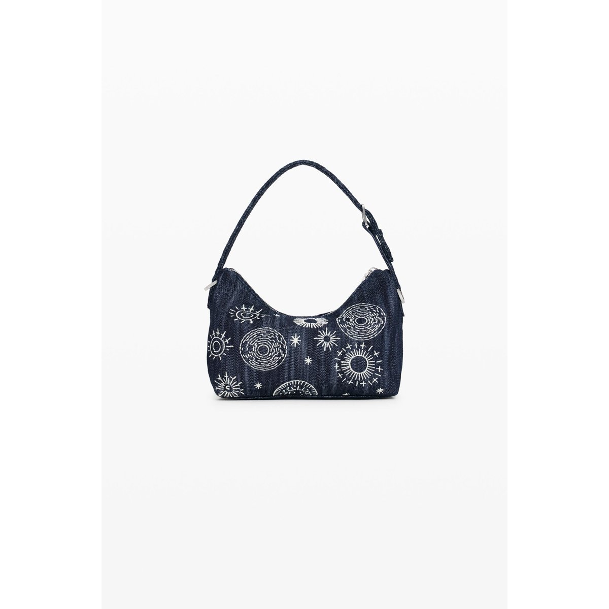 Sac brodé moyen bleu, DESIGUAL