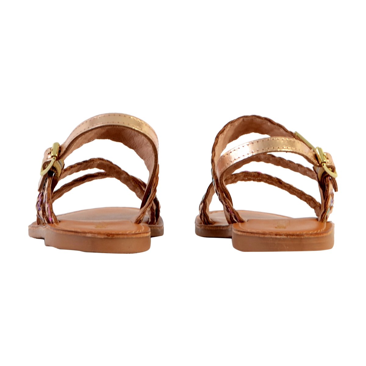 Sandales cuir Bamako multicolore, LES TROPEZIENNES PAR M.BELARBI