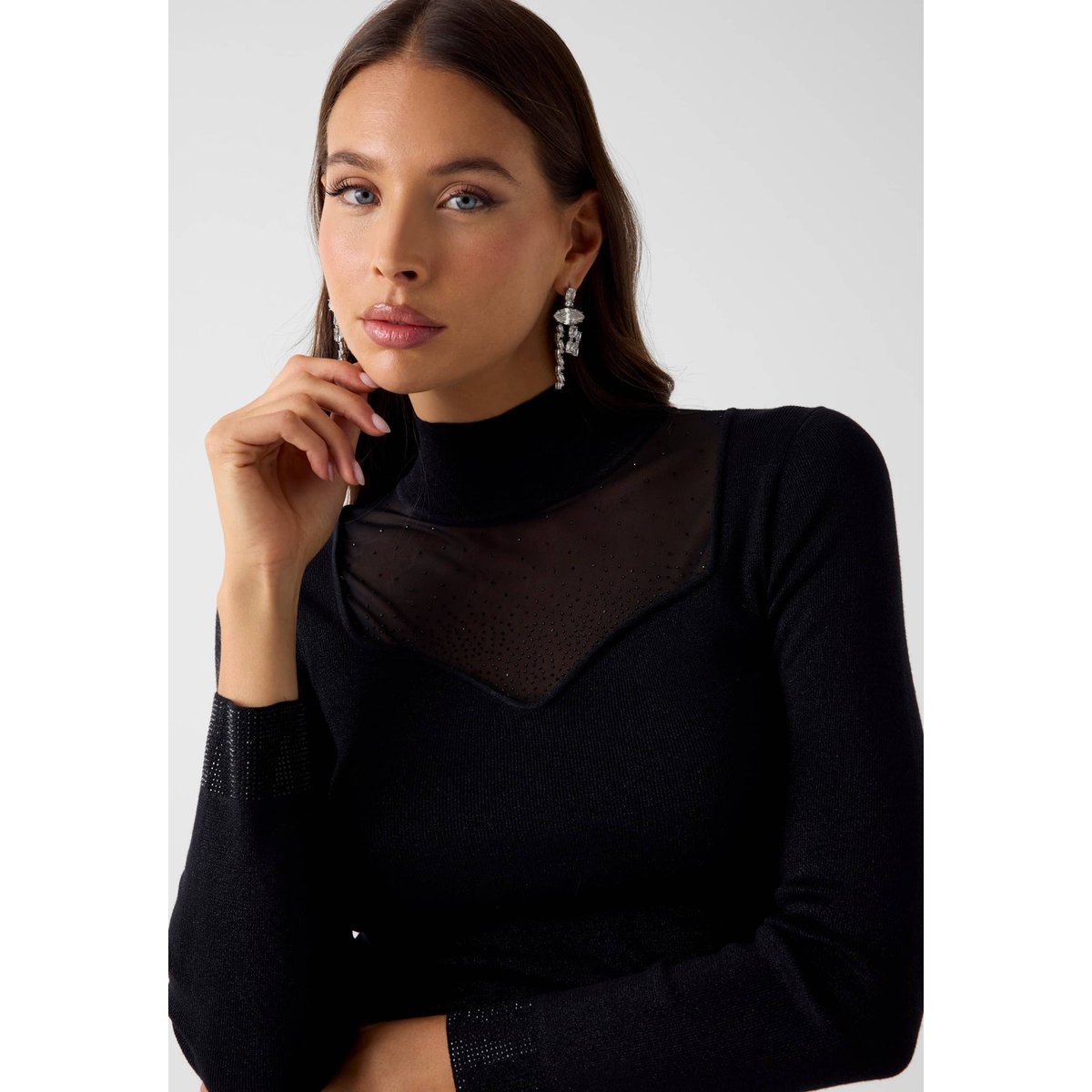 Pull En Strass noir, GUESS