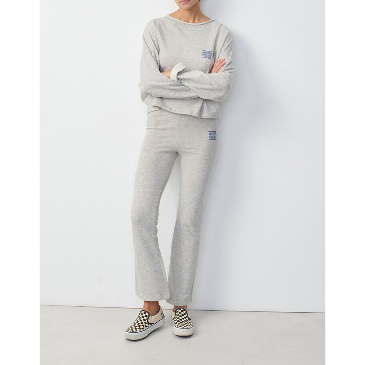 Pantalon jogging ZOFBAY gris chiné, AMERICAN VINTAGE