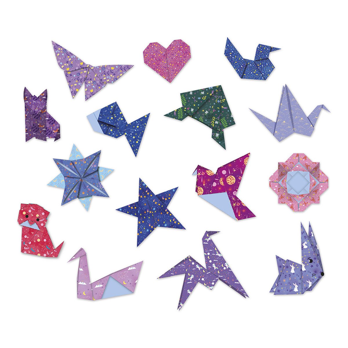 200 Origamis Constellations bleu, JANOD