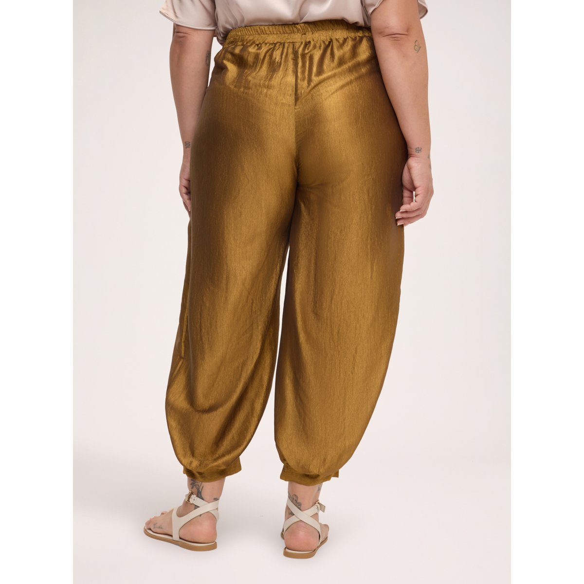 Pantalon Balloon à l'arabesque oro, FIORELLA RUBINO