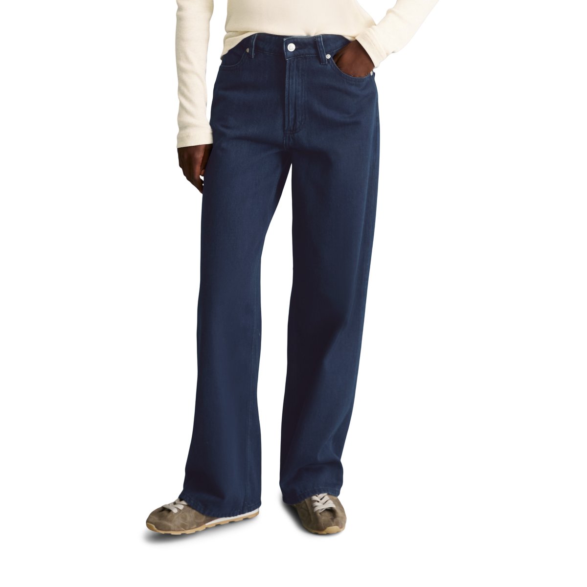 Jeans modèle Tomma wide en coton bio non extensible bleu, MARC O’POLO DENIM