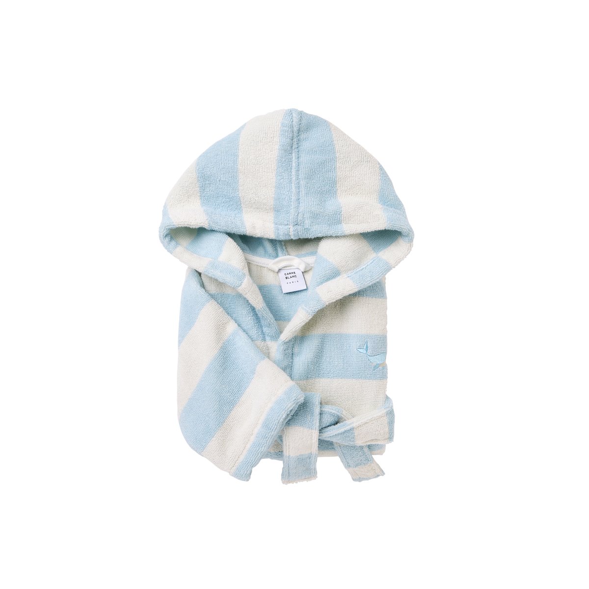 Peignoir TYBALT ciel, CARRE BLANC