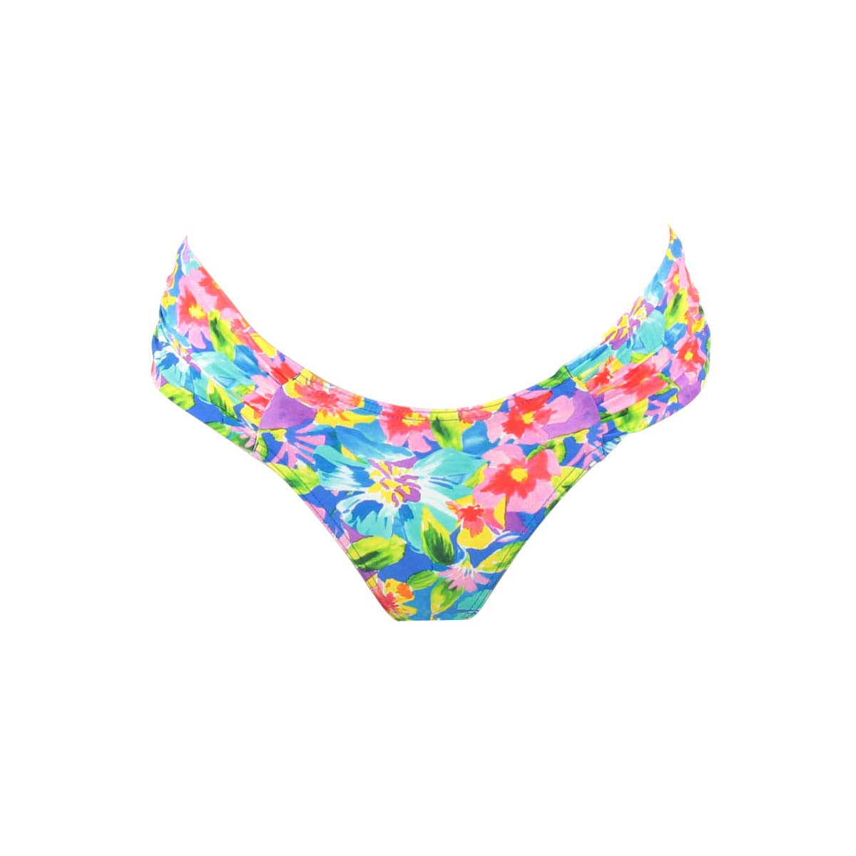 Bas de maillot coupe brésilienne MADDALENA bleu, JANINE ROBIN