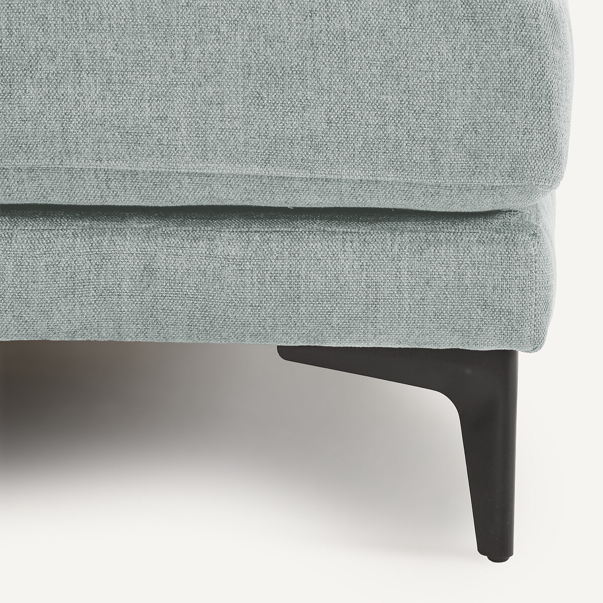Apoio para os pés em poliéster entrançado, MODERNISTE, design de Emmanuel Gallina aquamarinho, EMMANUEL GALLINA X AM.PM