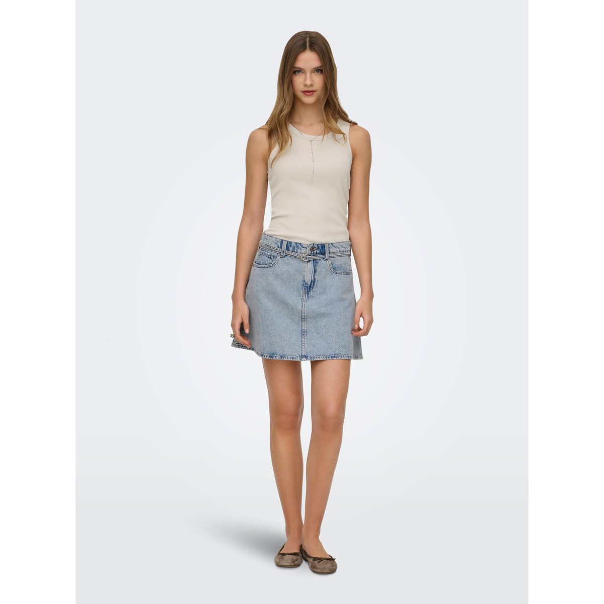 Jupe En Denim light blue denim, ONLY