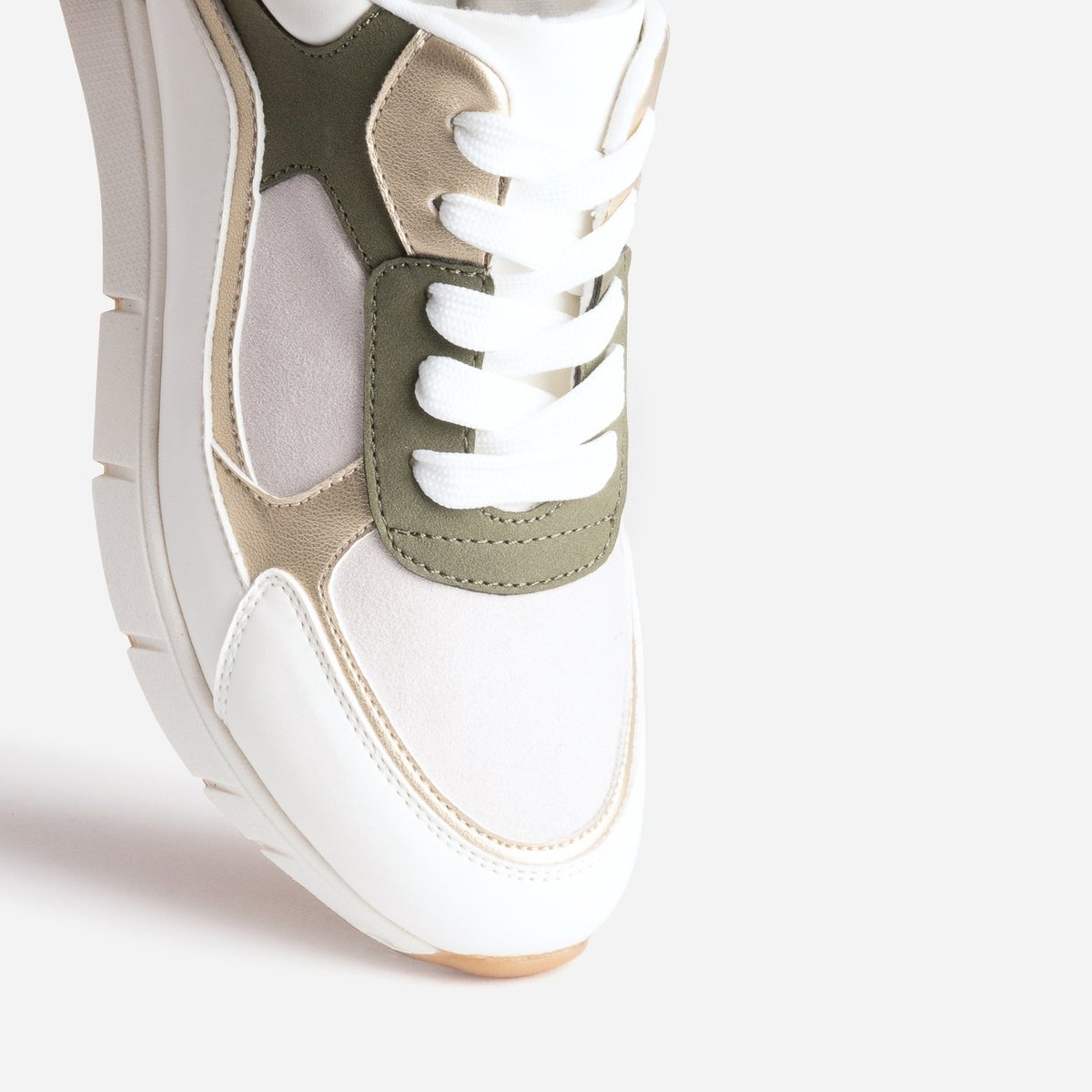 Basket PAULE. blanc/kaki, ERAM