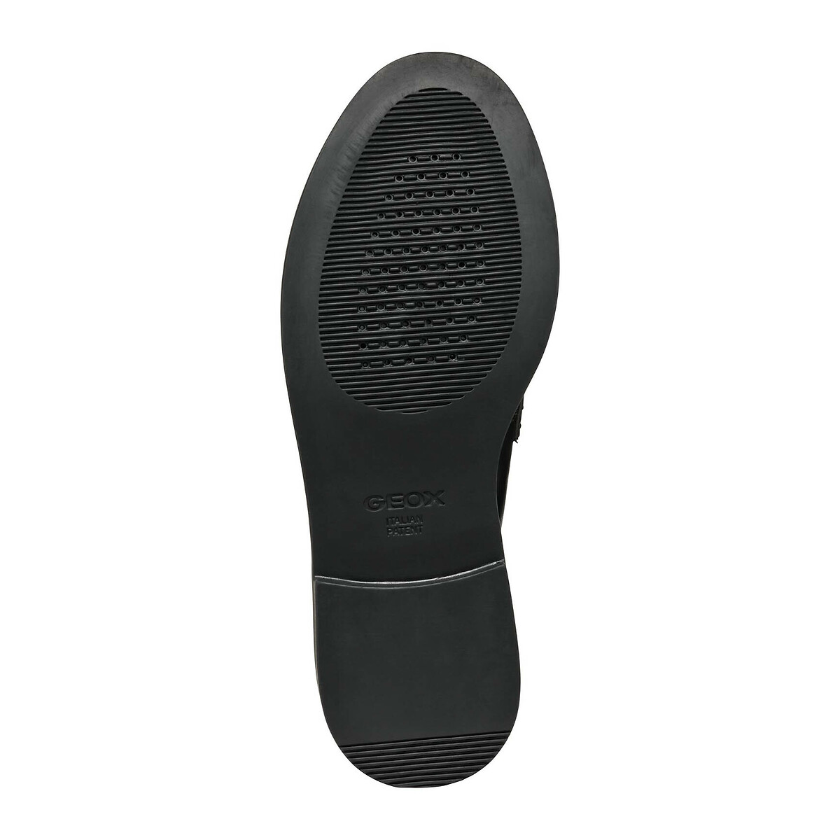 Mocasines transpirables de piel Serilda con borlas negro, GEOX