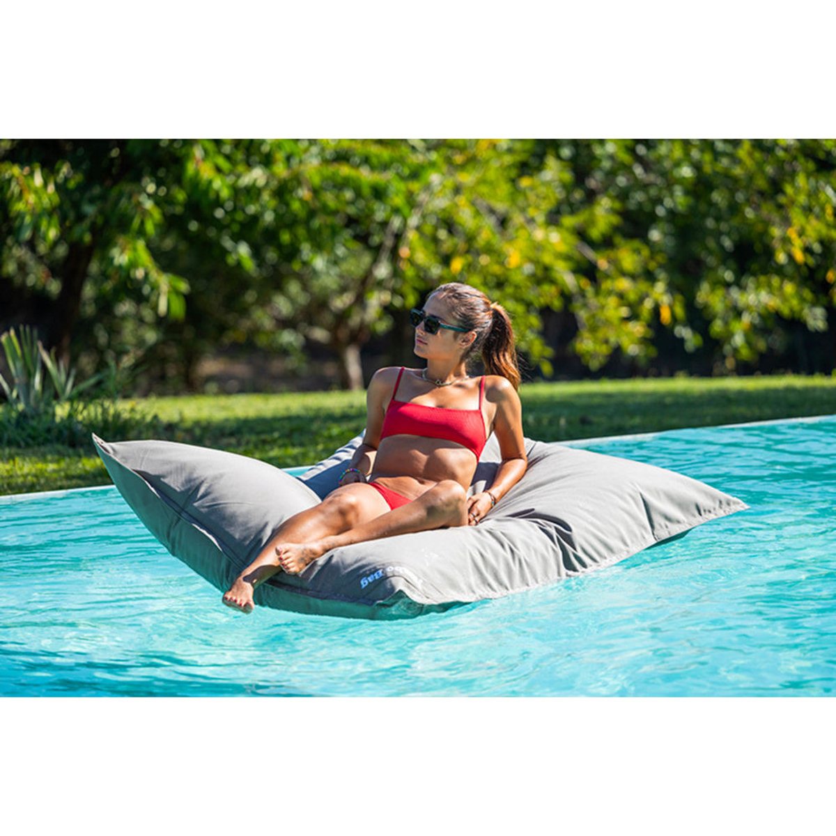 Coussin Géant JUMBO UV FLOTTANT anthracite, JUMBO BAG