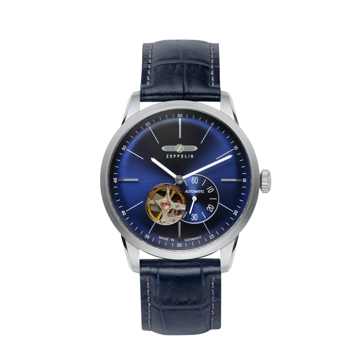 Montre Analogique FLATINE argenté bleu foncé bleu foncé, ZEPPELIN