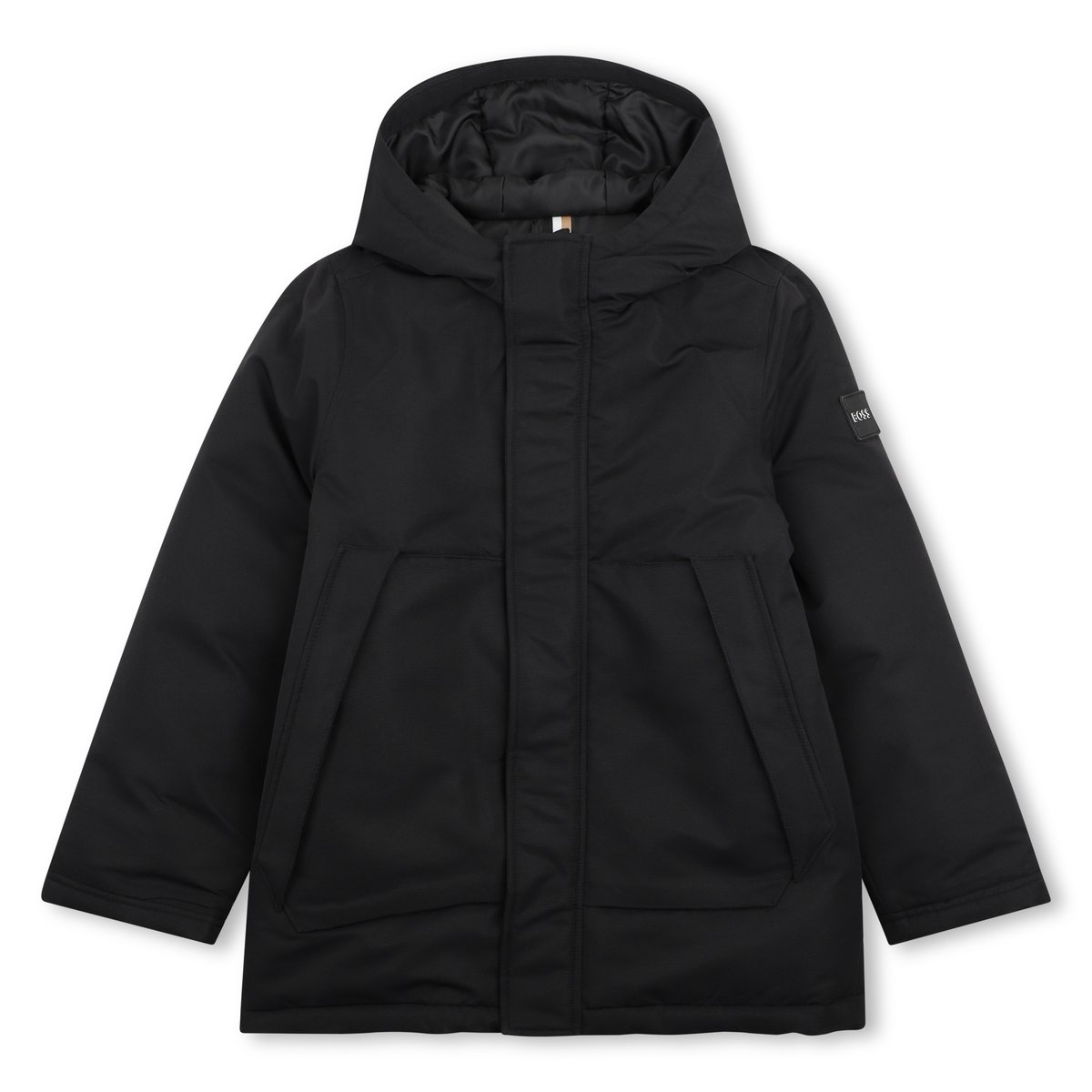 Parka à capuche black, BOSS KIDSWEAR