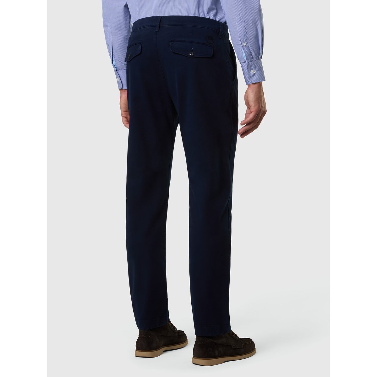 Newport à coupe régulière avec pantalon long plissé bleu marine, NORTH SAILS