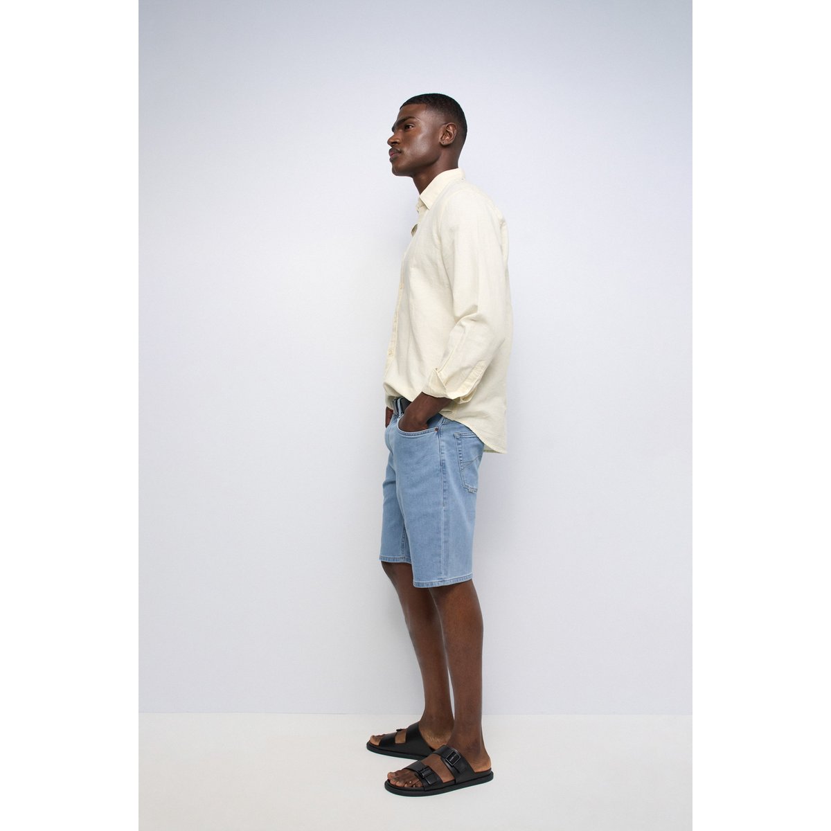 SHORT REGULAR S-ACTIV EN JEAN bleu turquoise, SALSA JEANS