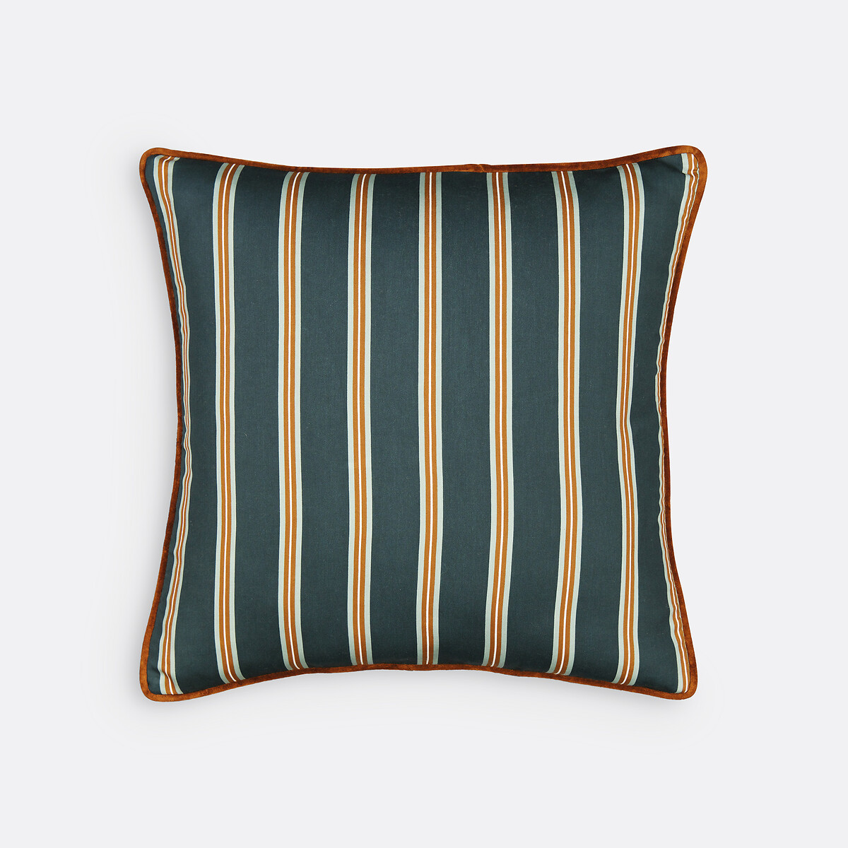 Housse de coussin rayée 45 x 45 cm, Georgio rayé vert, LA REDOUTE INTERIEURS