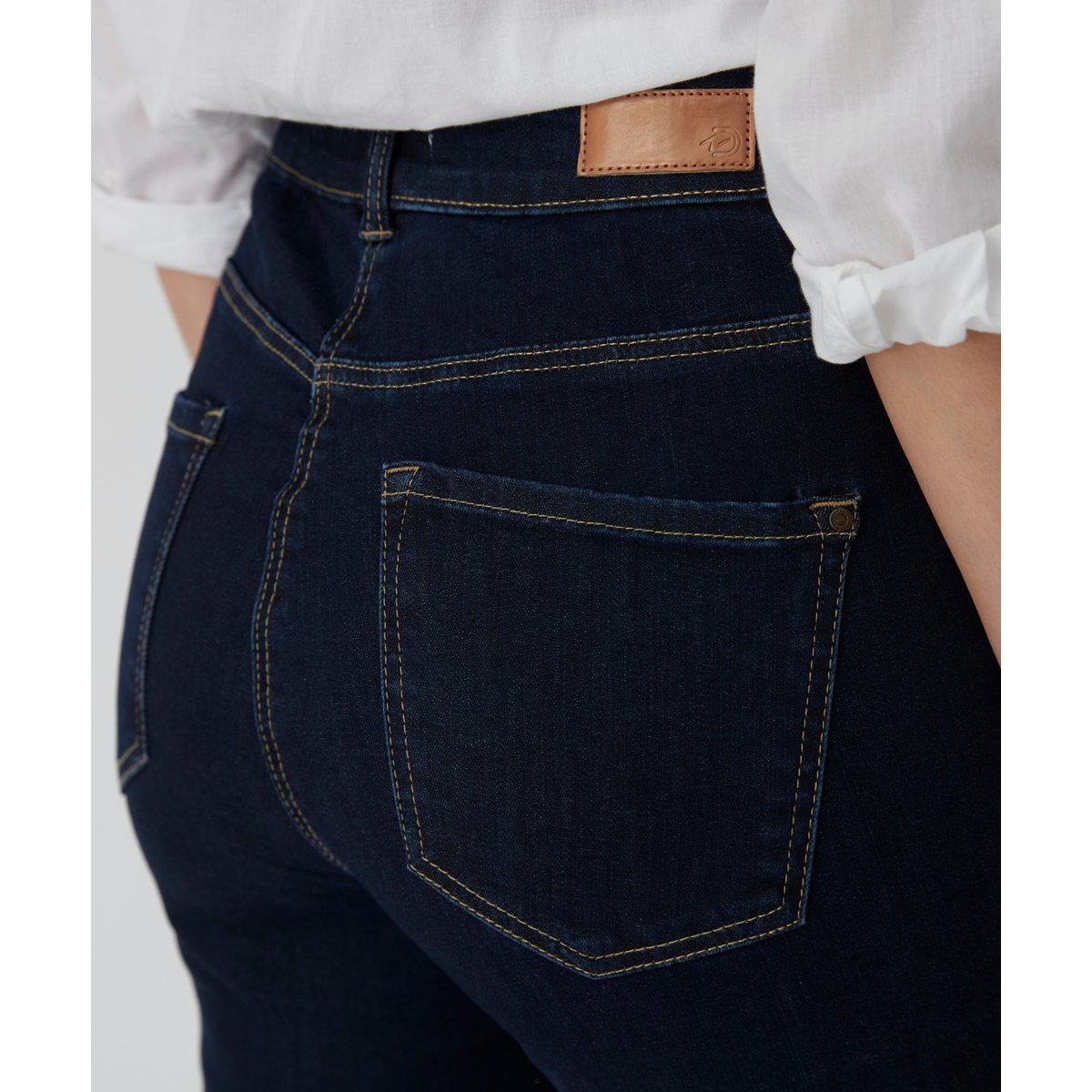 Jean slim taille haute Perfect Fit bleu denim foncé, DAMART