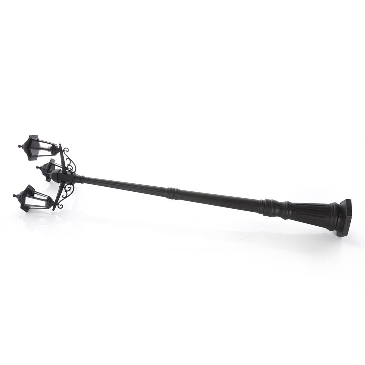 Lampadaire extérieur  antique, Nane noir (ral 9005), LINDBY