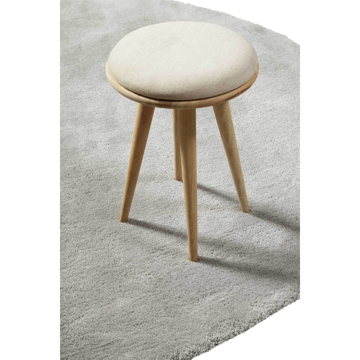 Tapis poils longs douces microfibre , Emilia gris clair, WECON HOME