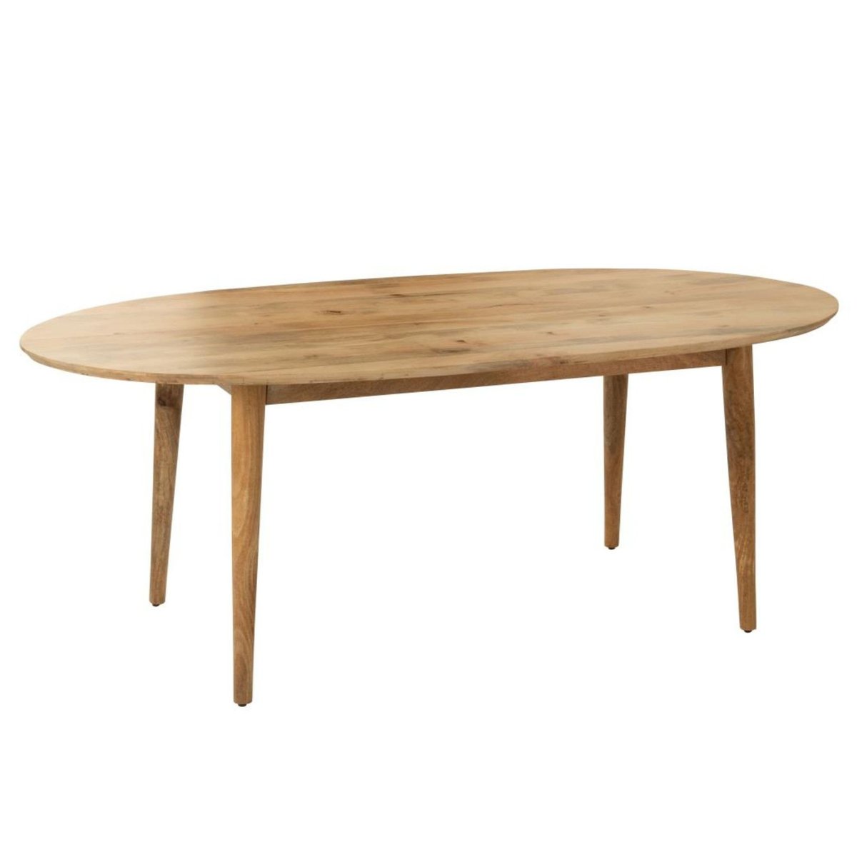 Table à manger ovale en manguier naturel 10 places L200 - CAMILA bois clair, HELLIN, DEPUIS 1862
